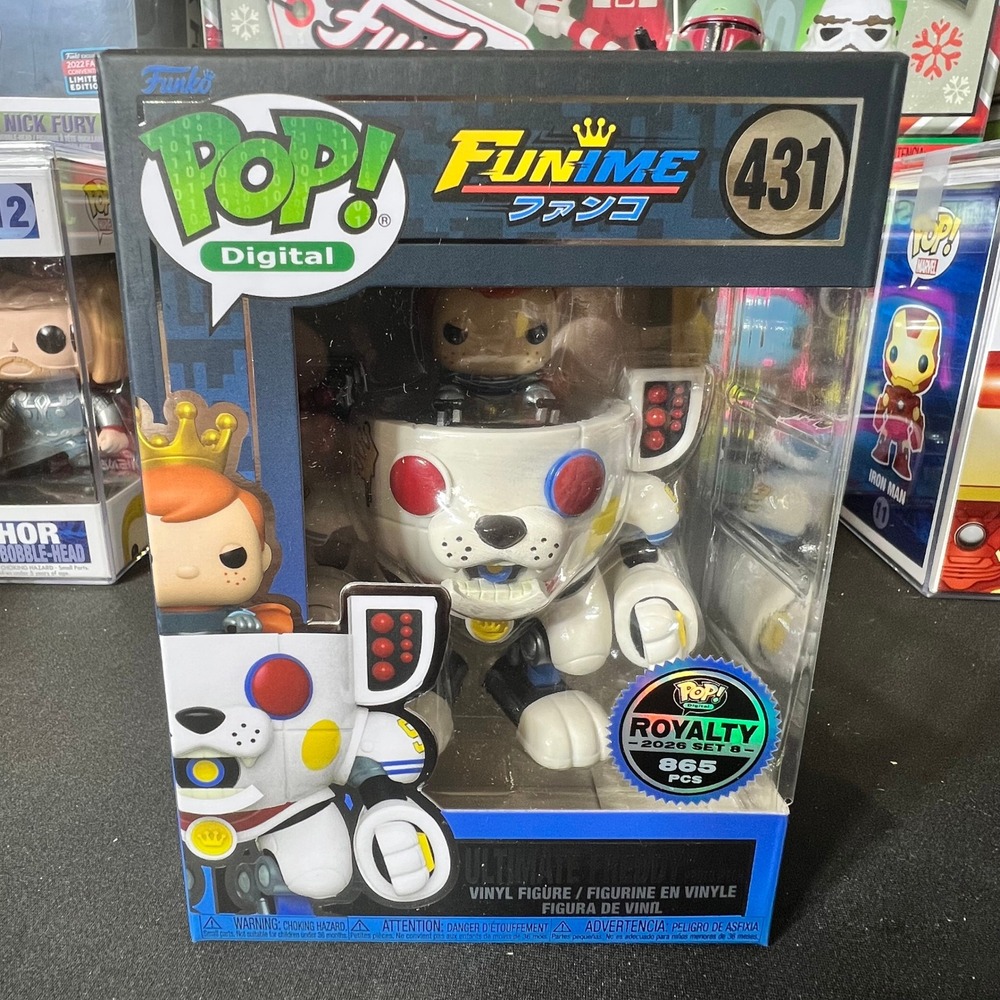 Funko Pop Digital Ultimate Freddy in Proto Mech 431 Royalty NFT 865 Pcs Limited